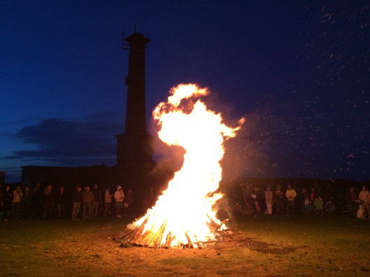 The Kit Hill Midsummer Bonfire, Cornwall